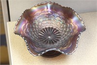 Carnival glass bowl