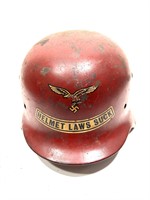 WWII German ET66 M40 multi decal Heer helmet