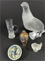 Lot includes signed LALIQUE