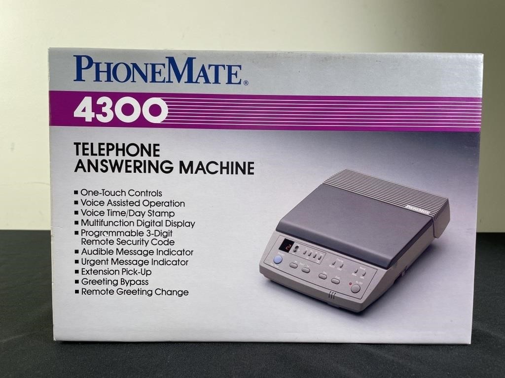 PhoneMate 4300 Telephone Answering Machine -NIB