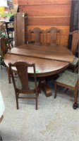 Mission Style Dining Room Table and Chairs and