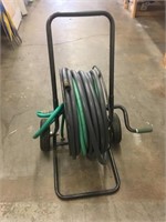 Garden Hose on Wheeled Cart