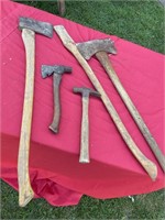 Axes and hammer