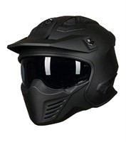 Like New ILM Open Face Motorcycle 3/4 Half Helmet