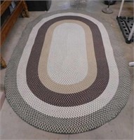 Braided area rug, 54"