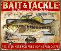 Bait & Tackle Tin Sign