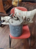 School Chair , Chslkware Covered Wagon & K