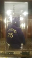 McGwire 25 Beanie Baby in display case
