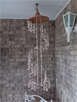 Vintage shell hanging display.