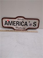 Route 66 metal sign