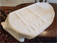Oval Shaped Formal Dining Tablecloth