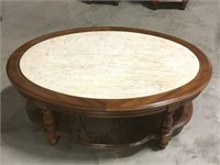 Cultured Marble top coffee table.