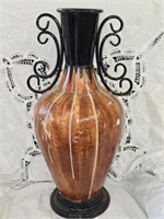 Large Metal Decorative Vase