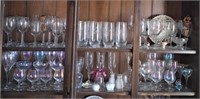 Iridescent Glass Stem Ware, Noritake, Wine Glasses