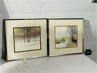 2 Landscape prints - 2 seasons
