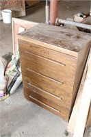 dresser with contents (hardware)