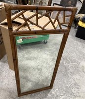 Bamboo Style Wall Mirror