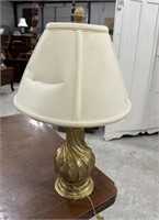 Swirl Brass Etched Table Lamp