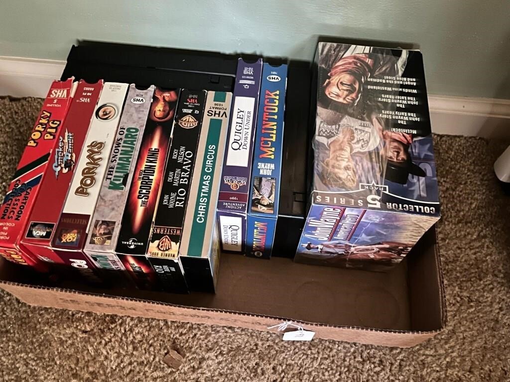 B2-Box Misc VHS Tapes-Some Sealed