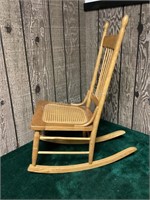 Rocking Chair, Cane Seat, 18"x29"x37 1/2"