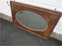 ANTIQUE MIRROR / COAT RACK