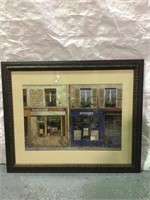 Framed & Matted French Scene Picture