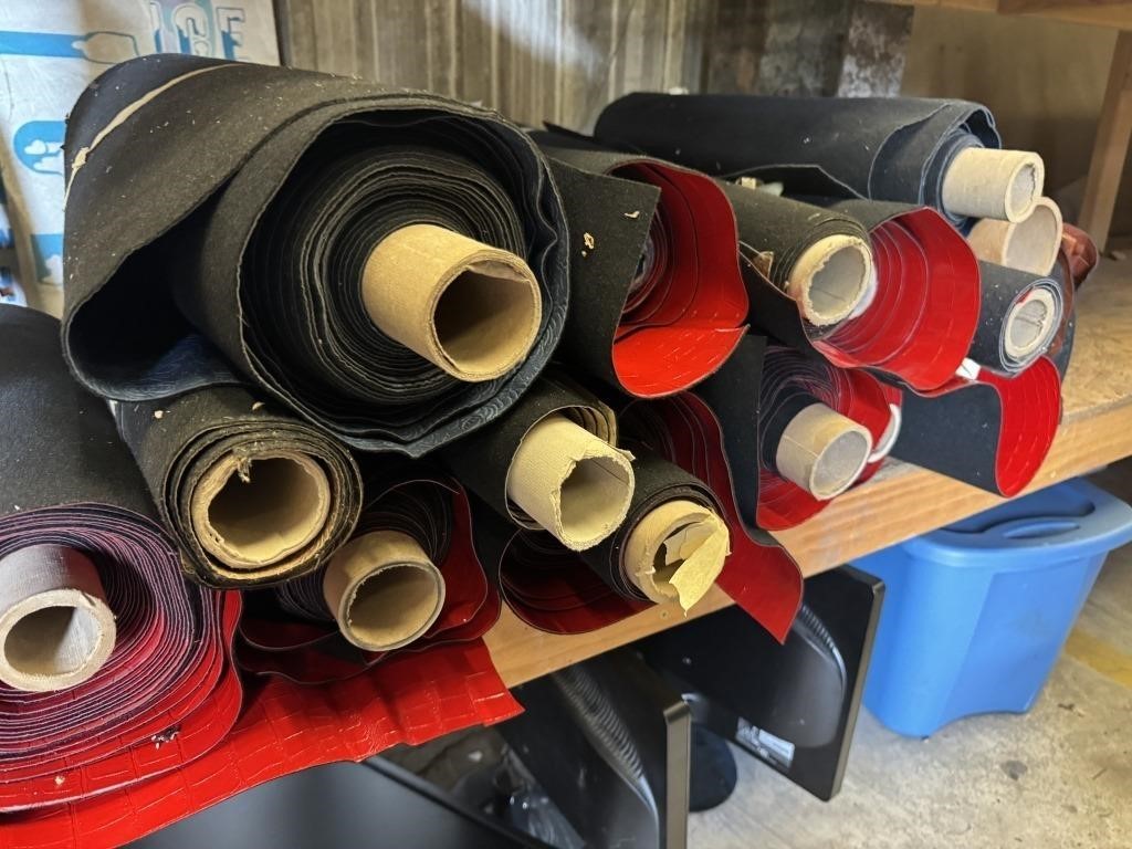 Approx 15 Assorted Rolls of Artificial Leather