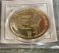 COMMEMORATIVE COIN W/ CERTIFICATE - CIVIL WAR