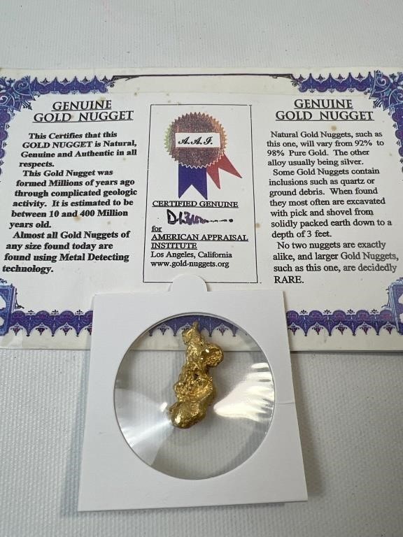 Genuine Gold Nugget 9.8grams 22-24k