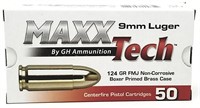 MaxxTech PTGB9124B MaxxTech  9mm Luger 124 gr Full