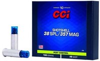 CCI 3738 Pest Control Shotshell 38 Special 357 Mag