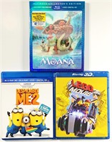 BLU-RAY & 3D Digital HD Discs - 3 Titles