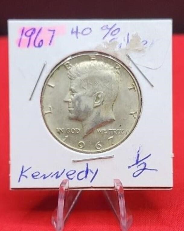 1967 40% Silver Kennedy Half Dollar