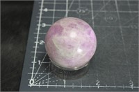 high quality kunzite sphere with chatoyancy