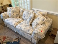Hickory Hill Floral Couch with Decorative Pillows
