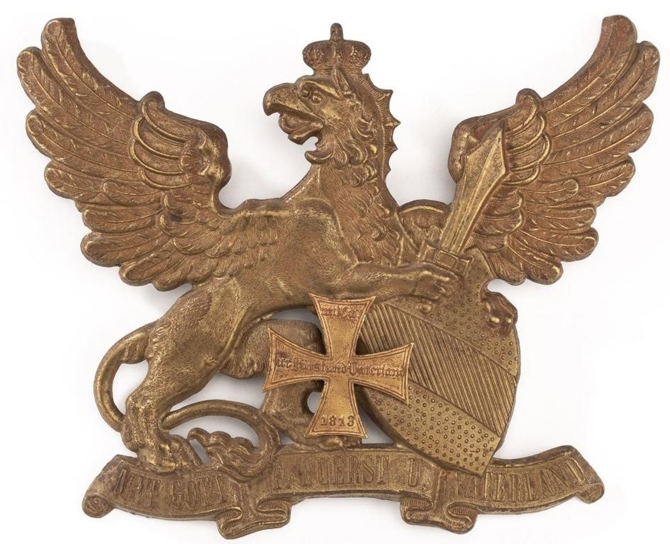 Baden Reservist's Pickelhaube Front Plate