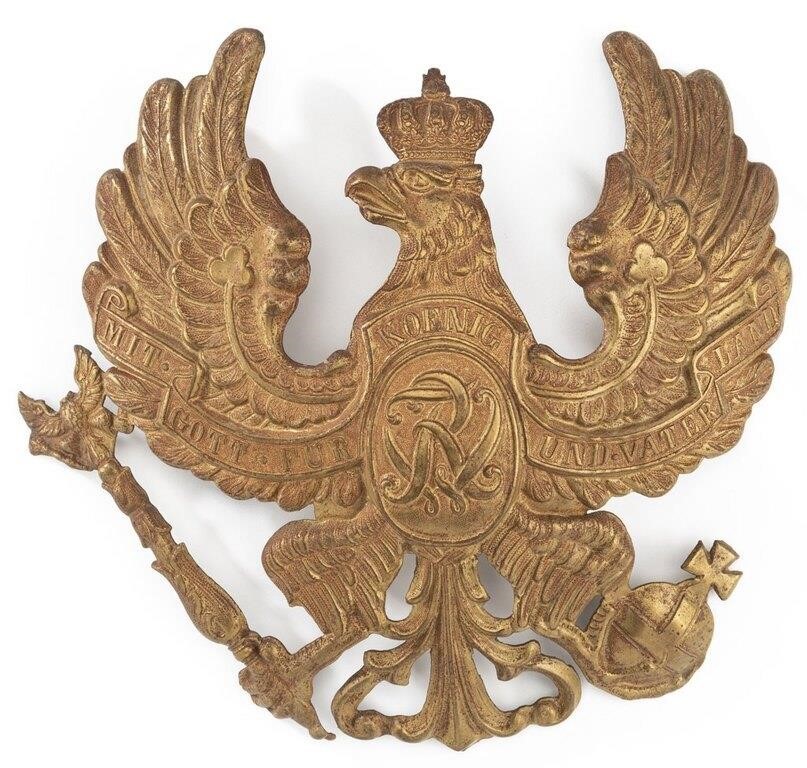 Circa 1860 Prussian Grenadier's Front Plate