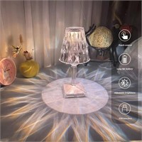 Leroxo Portable Crystal Diamond Table Lamp,3