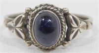 .925 Ring with Purple Stone - 2.1 grams