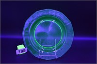 7" uranium glowy glass plate