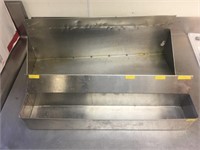 2 SMALL STAINLESS SHELVES