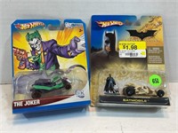 Hot wheels, joker and Batmobile a lot of two cars