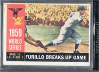 1960 Topps '59 World Series Game #3 Card #387