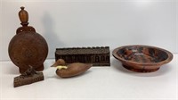 Wood Bowl, Duck and etc