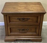 DOUBLE DRAWER NIGHTSTAND