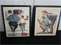 Two Norman Rockwell  8 x 10 pictures