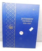 Full book of Jefferson nickels from 1938-1964.