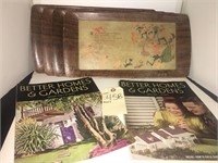 VINTAGE TRAYS AND BETTER HOMES AND GARDENS