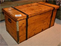 Wooden trunk 22" t x 47' x 23"