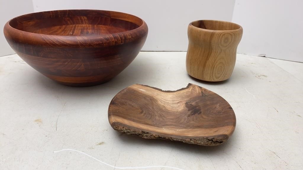 Hand Made & Store Bought Wooden Bowls